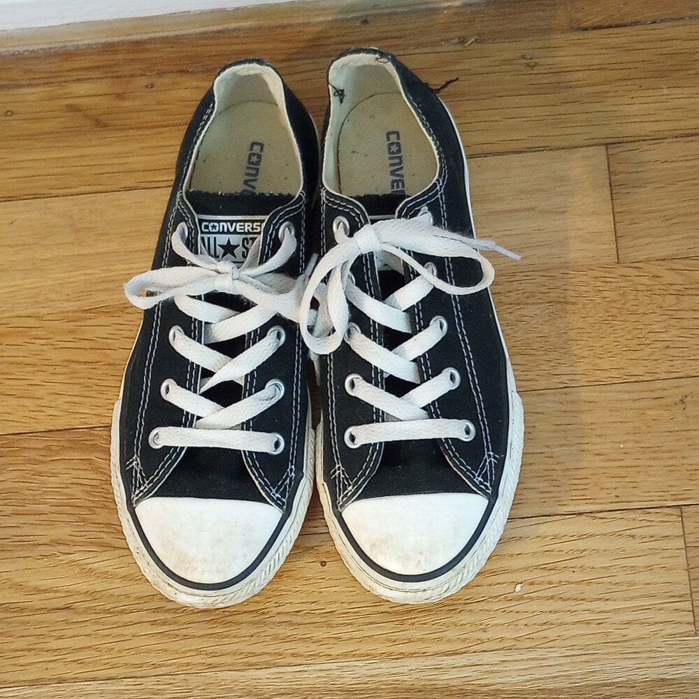 CONVERSE All Star black shoes low tops kids' 3Y